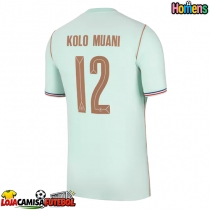Camisa de Futebol França Randal Kolo Muani #12 Equipamento Secundário Mundo 2026 Manga Curta
